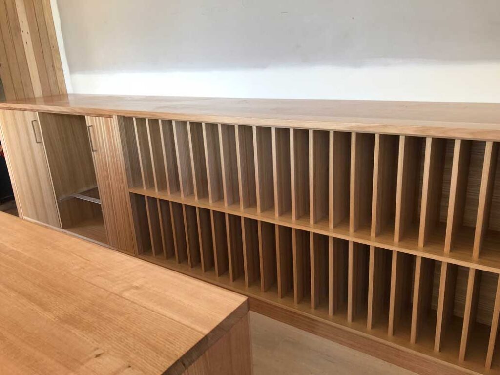 Passing Clouds Winery Shelving